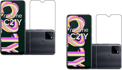 ISAAK Tempered Glass Guard for Realme C21Y(Pack of 2)