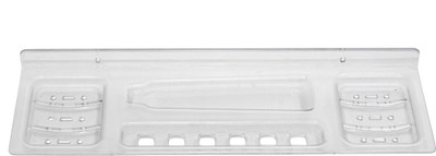 Prestige Deluxe Shelf 16 Inch For Bathroom Washbasin(White)