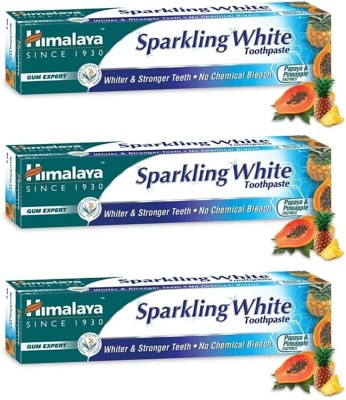 HIMALAYA Sparking White Tooth Past Toothpaste(450 g, Pack of 3)