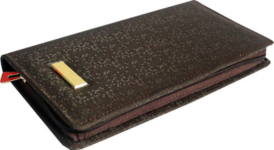 kittu 3D Look Multiple cheque book holder(Brown)