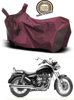 Genipap Waterproof Two Wheeler Cover for Royal Enfield(Thunderbird 350, Maroon)