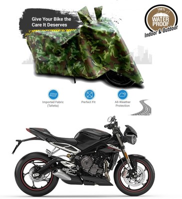 Genipap Waterproof Two Wheeler Cover for Triumph(Street Triple RS, Multicolor)