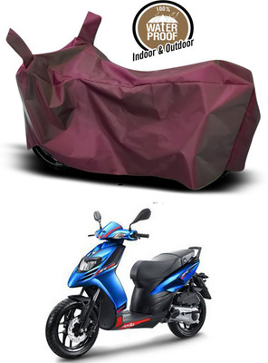 SMDP Waterproof Two Wheeler Cover for Aprilia(SR 125, Maroon)