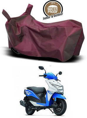 SMDP Waterproof Two Wheeler Cover for Honda(Dio, Maroon)