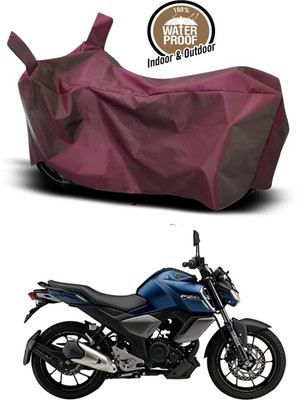 SMDP Waterproof Two Wheeler Cover for Yamaha(FZ-S FI, Maroon)