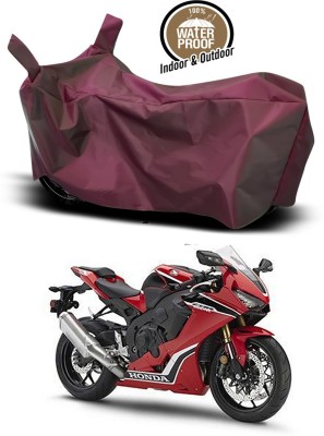 Genipap Waterproof Two Wheeler Cover for Honda(CBR 1000RR, Maroon)