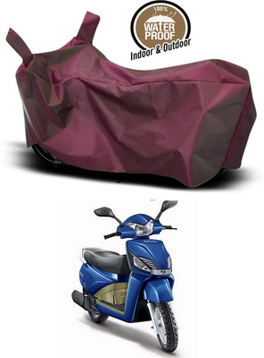 SMDP Waterproof Two Wheeler Cover for Mahindra(Gusto, Maroon)