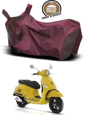 ARN Waterproof Two Wheeler Cover for Vespa(Vespa VXL 150, Maroon)