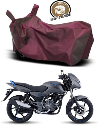 SMDP Waterproof Two Wheeler Cover for Bajaj(Pulsar 125, Maroon)