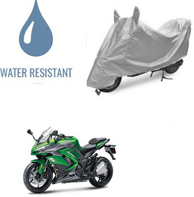 Atulit enterprises Waterproof Two Wheeler Cover for Kawasaki(Ninja 1000, Silver)