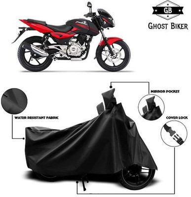 Ghost Biker Waterproof Two Wheeler Cover for Bajaj(Pulsar 150, Black)