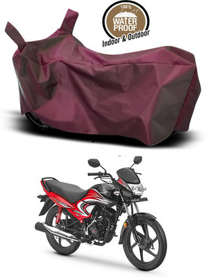 SMDP Waterproof Two Wheeler Cover for Honda(Dream Yuga, Maroon)