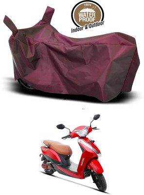 SMDP Waterproof Two Wheeler Cover for Ampere(Magnus, Maroon)