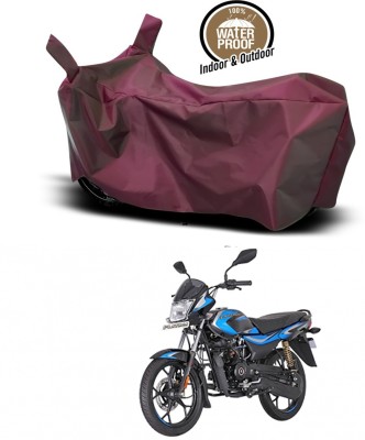 Genipap Waterproof Two Wheeler Cover for Bajaj(Platina 110 H-Gear, Maroon)