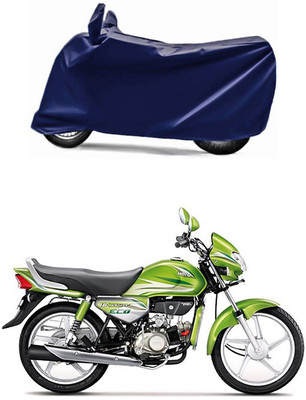 SMDP Two Wheeler Cover for Hero(HF Deluxe Eco, Blue)