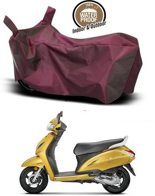 Mdstar Waterproof Two Wheeler Cover for Honda(Activa 6G, Maroon)