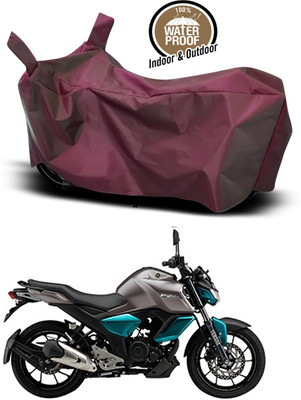 SMDP Waterproof Two Wheeler Cover for Yamaha(FZ-S, Maroon)