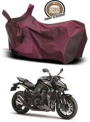 SMDP Waterproof Two Wheeler Cover for Kawasaki(Z1000, Maroon)