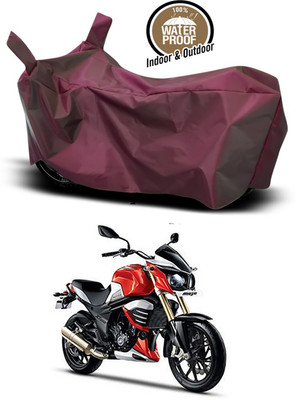 SMDP Waterproof Two Wheeler Cover for Mahindra(MOJO XT 300, Maroon)