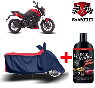 FabAuto Waterproof Two Wheeler Cover for Bajaj(Dominar, Blue)