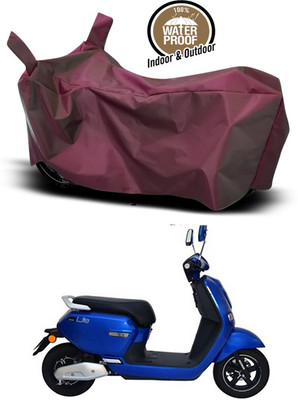 SMDP Waterproof Two Wheeler Cover for Okinawa(Lite, Maroon)
