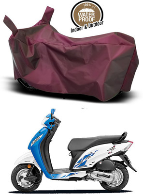 SMDP Waterproof Two Wheeler Cover for Honda(Activa i, Maroon)