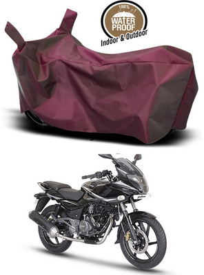 SMDP Waterproof Two Wheeler Cover for Bajaj(Pulsar 220 DTS-i, Maroon)