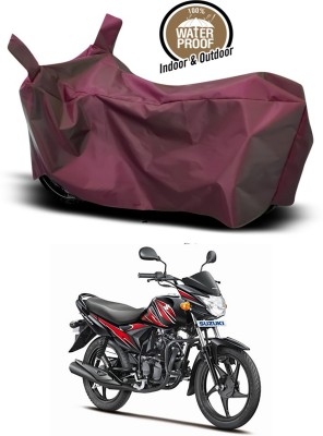 SMDP Two Wheeler Cover for Suzuki(Hayate, Maroon)