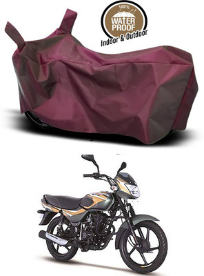 SMDP Waterproof Two Wheeler Cover for Bajaj(CT100, Maroon)