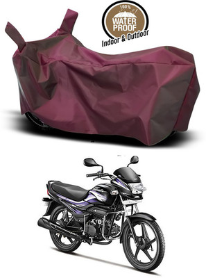 Mdstar Waterproof Two Wheeler Cover for Hero(Super Splendor, Maroon)