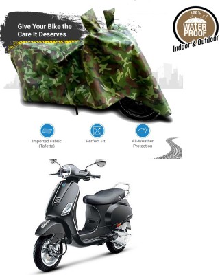 ARN Waterproof Two Wheeler Cover for Vespa(Vespa VXL 125, Green)