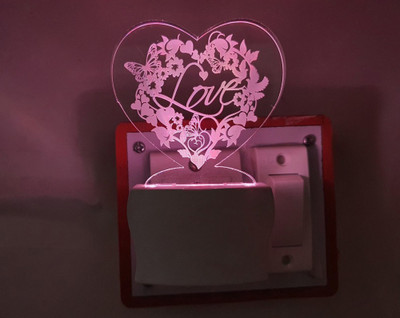 Red Robin Step Light Wall Lamp With Bulb