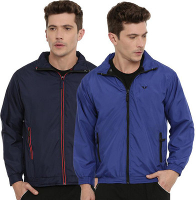 UNSULLY Solid Men Wind Cheater