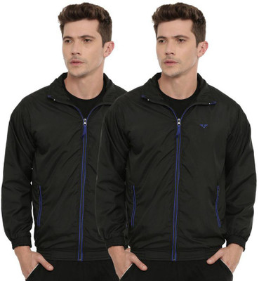 UNSULLY Solid Men Wind Cheater