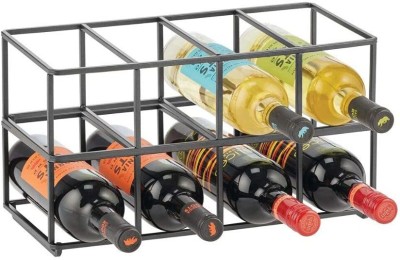 Gaintcloud Iron Bottle Rack(Black, 8 Bottles)