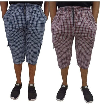 J S World Fashion Checkered Men Boxer