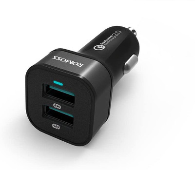 ATIMUNA 7.5 W Qualcomm Certified Turbo Car Charger(Black)