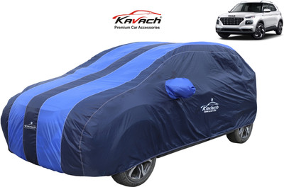 Kavach Car Cover For Hyundai Venue (With Mirror Pockets)(Blue, For 2020, 2021 Models)