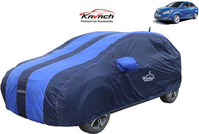 Kavach Car Cover For Tata Zest Quadrajet 1.3 75PS XM (With Mirror Pockets)(Blue)
