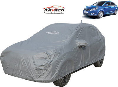 Kavach Car Cover For Tata Zest Revotron 1.2T XE Petrol (With Mirror Pockets)(Grey)