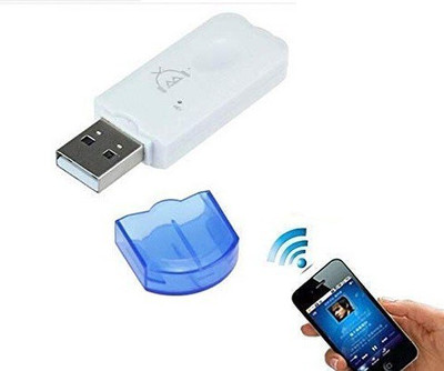 FITUP v4.0 Car Bluetooth Device with Adapter Dongle(Blue, White)