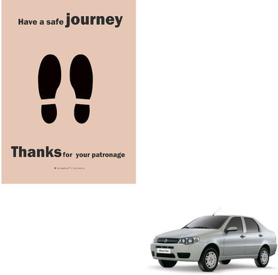 SEMAPHORE Paper Disposable Paper Mat For  Fiat Siena(Brown)