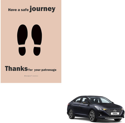 SEMAPHORE Paper Disposable Paper Mat For  Hyundai Verna(Brown)