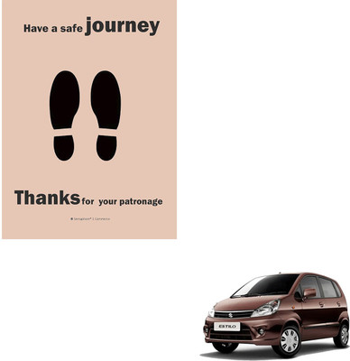 SEMAPHORE Paper Disposable Paper Mat For  Maruti Zen Estilo(Brown)