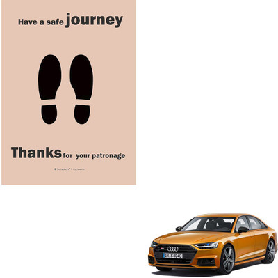 SEMAPHORE Paper Disposable Paper Mat For  Audi A8(Brown)