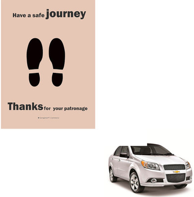 SEMAPHORE Paper Disposable Paper Mat For  Chevrolet Aveo(Brown)