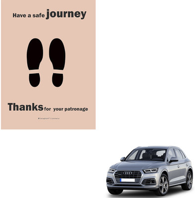 SEMAPHORE Paper Disposable Paper Mat For  Audi Q5(Brown)