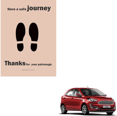SEMAPHORE Paper Disposable Paper Mat For  Ford Figo(Brown)