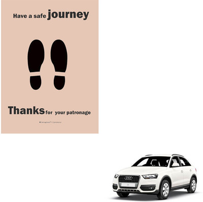 SEMAPHORE Paper Disposable Paper Mat For  Audi Q3(Brown)
