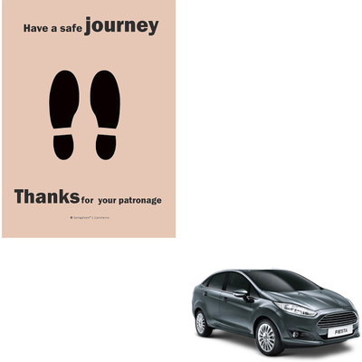 SEMAPHORE Paper Disposable Paper Mat For  Ford Fiesta(Brown)